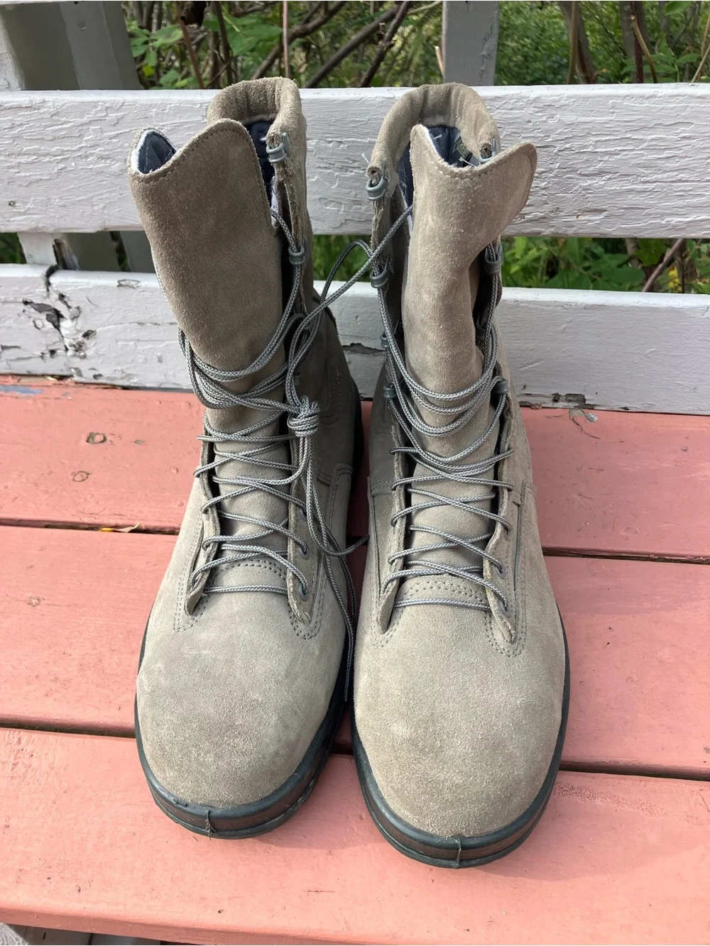 Excellent Belleville Boots Men 12.5 W 675ST Steel Toe GoreTex Tactical USA Green